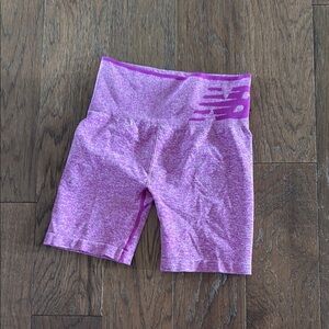 New Balance Pink Bike Shorts High Waist Compression